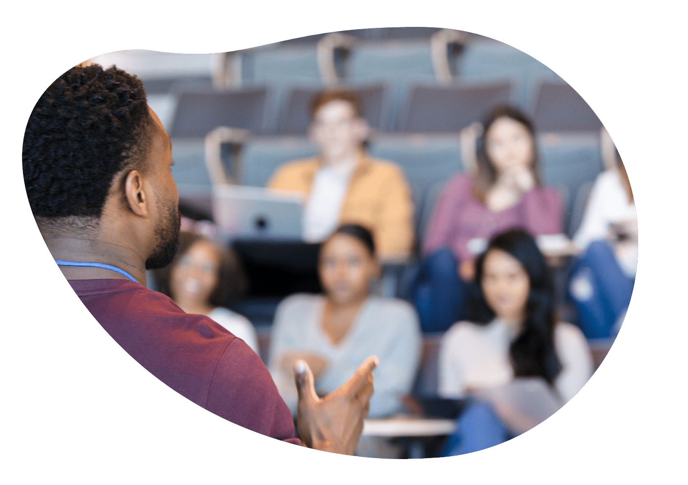 lecture hall with students
