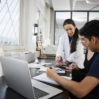 scientists in a lab