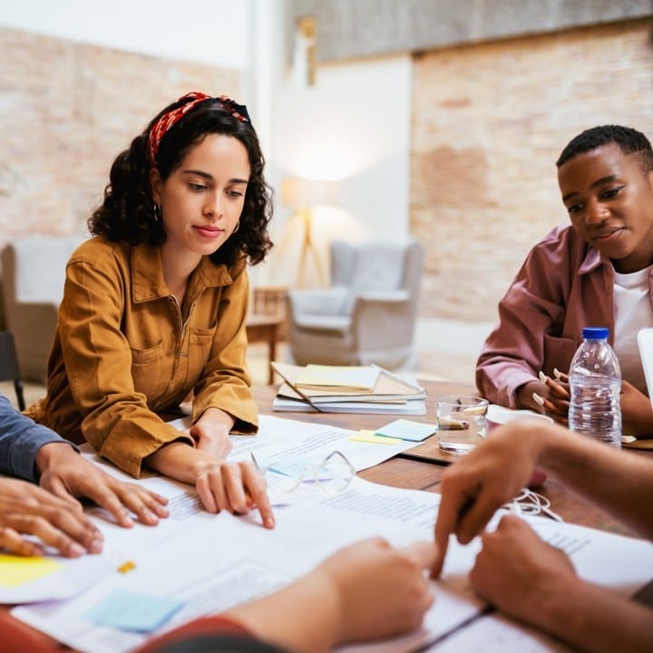 employees enjoying resilience training